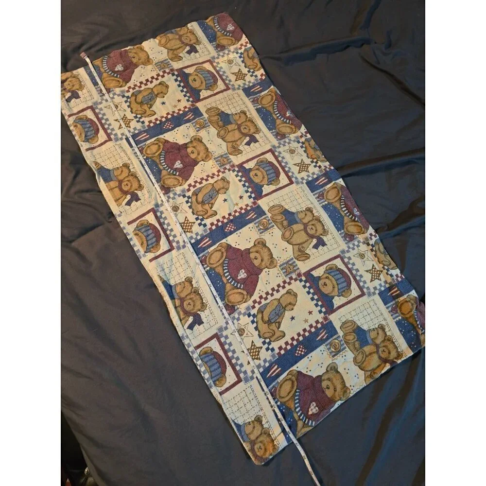 Vintage Patriotic Teddy Bear Americana Pillowcase Country Farmhouse